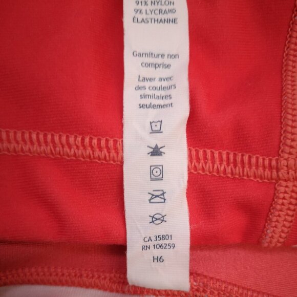 Lululemon Athletica Ladies Size 2 Full Zip Orange with Flower Pattern Hoodie - Picture 6 of 16